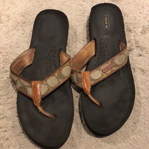 Coach size 10 flip flop